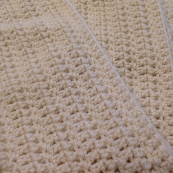 DONATED Handmade Knit Scarf - beige - Picture 2 of 2