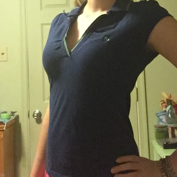 Tommy Jeans rouched college style top - Picture 1 of 3