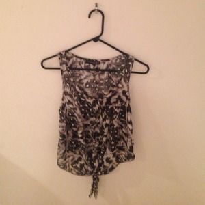Animal print tank