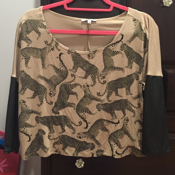 Cheetah crop top