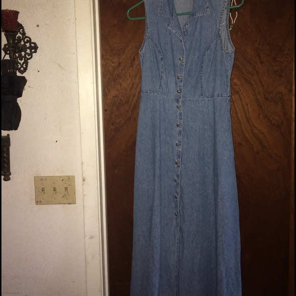 Long denim dress - Picture 1 of 1