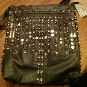 Studded crossbody purse