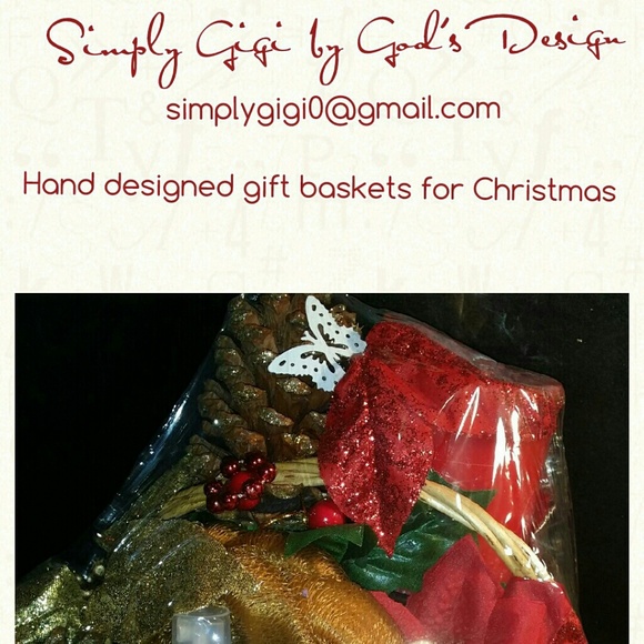 Hand designed gift baskets for Christmas