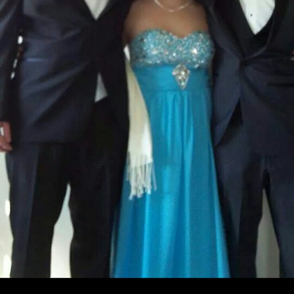 Blue Prom dress