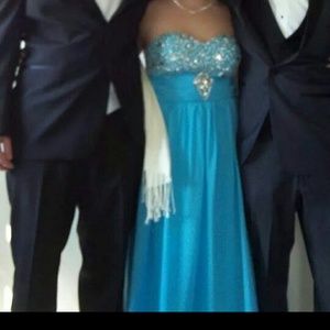 Blue Prom dress