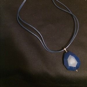 Blue Pendant Necklace.