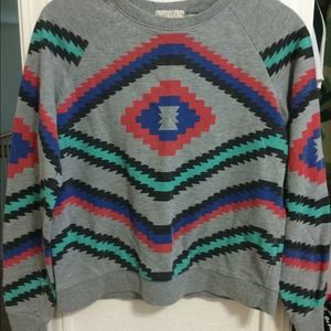 Aztec Print Sweater