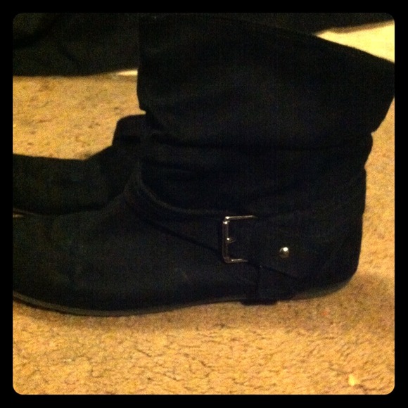 ❄️black short boots