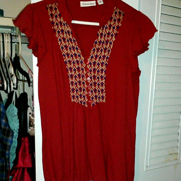 Red St.johns bay shirt