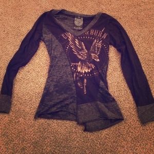 Long sleeved crash and burn shirt