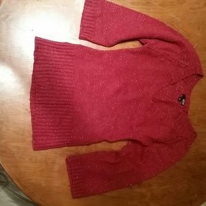 Sparkling red sweater