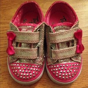 Toddler sketchers twinkle toes light up shoes 💖
