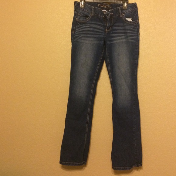 rue 21 dark boot cut jeans!