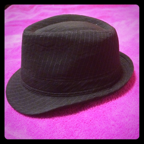 Pin Striped Black Fadora