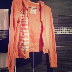 Hollister zip up hooded sweatshirt