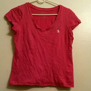 Pink polo shirt