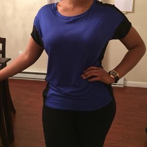 *** SOLD***Blue and Black Casual Top