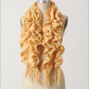 Anthropology cashmere bungee scarf (butter yellow)