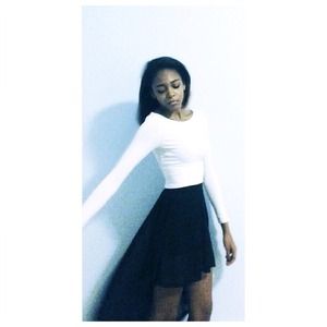 Black High Low Tule Skirt