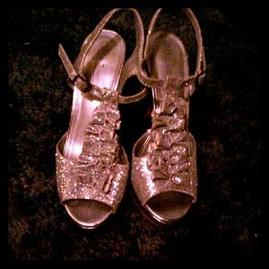 Sparkly high heels