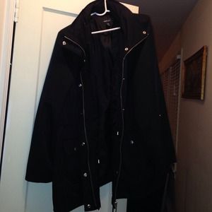 Black all-weather jacket **PLUS SIZE**