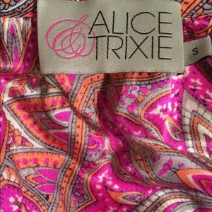 Alice & Trixie Silk Peasant Paisley Blouse