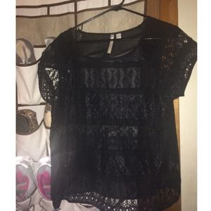 Lauren Conrad see-through top