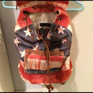 American Flag Backpack