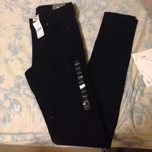 High rise black jeans