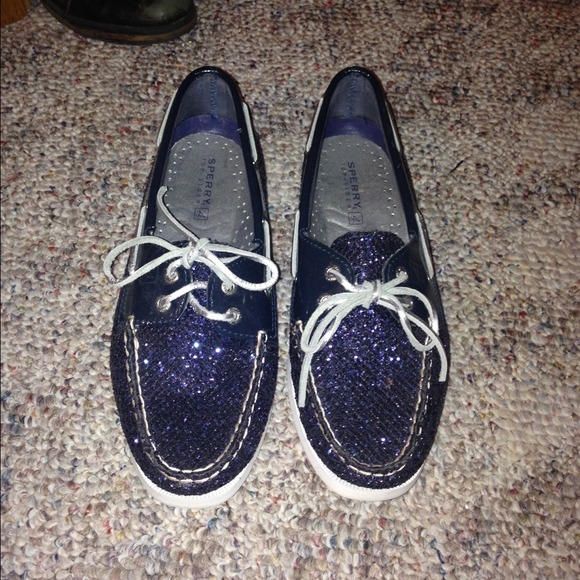 SOLD Sparkly sperry's 7.5/8