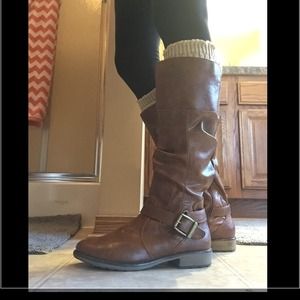 bare trap knee high boots