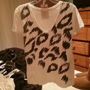 PacSun Leopard V-neck