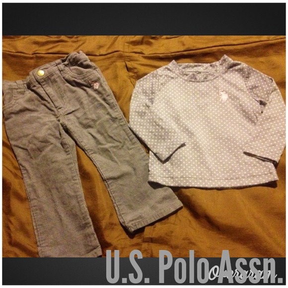 ❎SOLD❎Toddler Girl's corduroy pants and top set.
