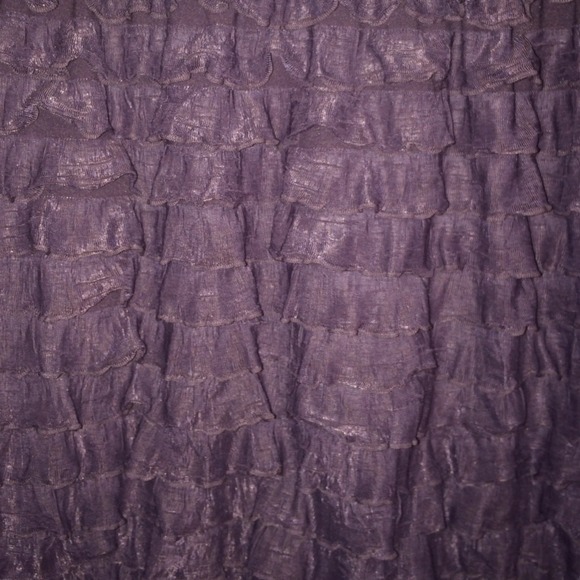 Mini Ruffle Tiered Skirt in Deep Purple - Picture 2 of 3