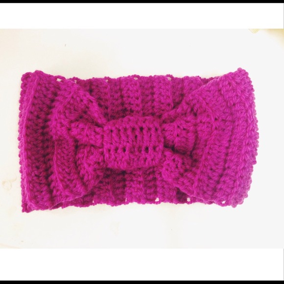 Handmade Crochet Earwarmer Headband - Picture 3 of 4