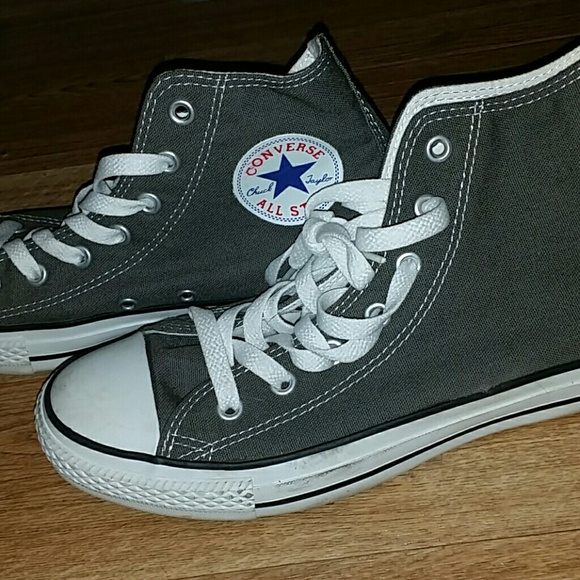 WORN ONCE Gray Chucks
