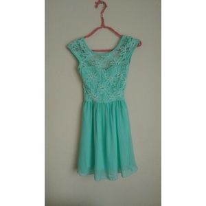 Mint colored dress