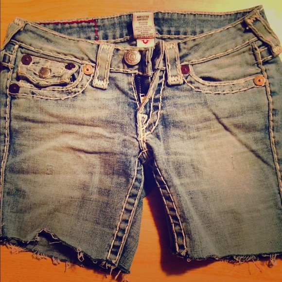 True Religion Joey Cut-off Shorts