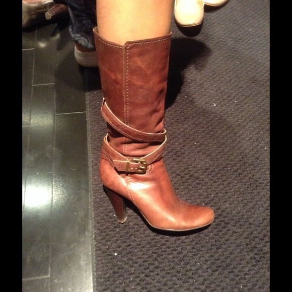 BCBG Girls Brown Lather Boots