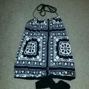 Sexy open back blouse