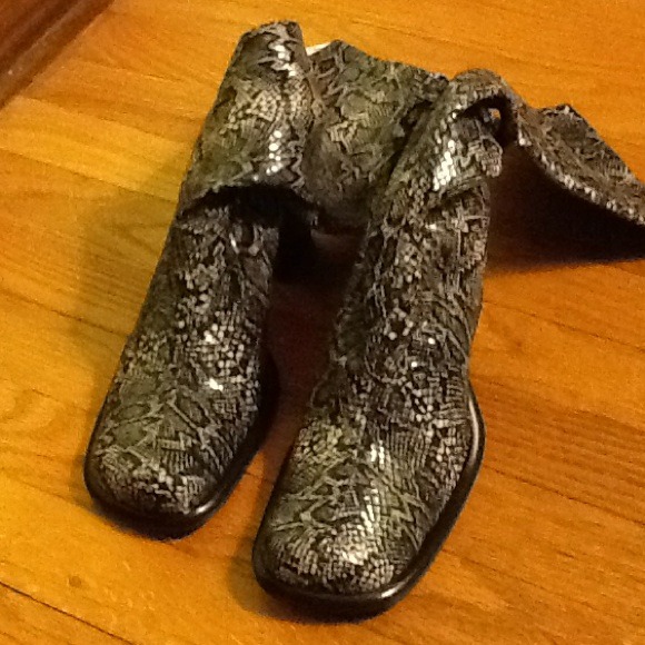 Faux Snake Skin Boot