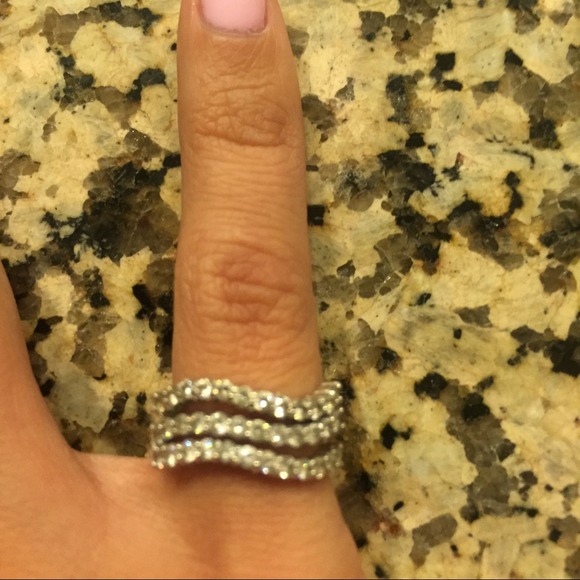Stackable rings (not real diamonds).