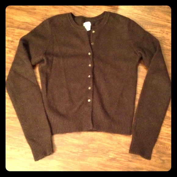 Cozy, chocolate brown, cashmere aqua sweater