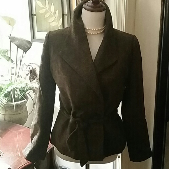 Dark brown tweed jacket