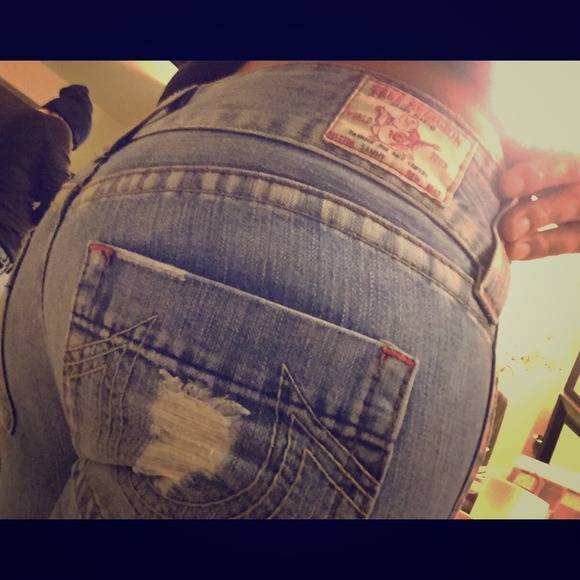 True Religion ripped jeans