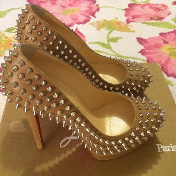 Christian Louboutin Bianca Spikes140 Nappa Corde