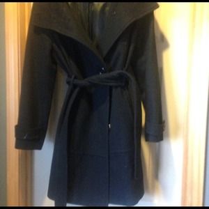 Nordstrom black wool coat