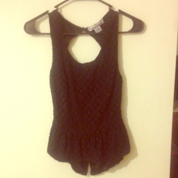 Open back peplum