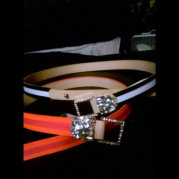 Juicy couture embellishment belts both for $35