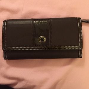 Coach Tri-Fold Brown Leather Wallet